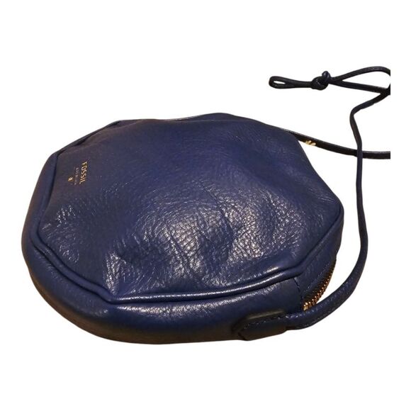 FOSSIL Jules Blue Leather Octagon Crossbody - Picture 4 of 8